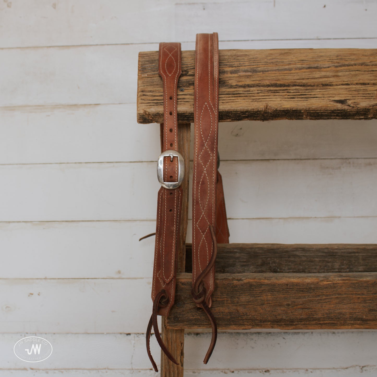 Stitched Harness Slit Ear Headstall