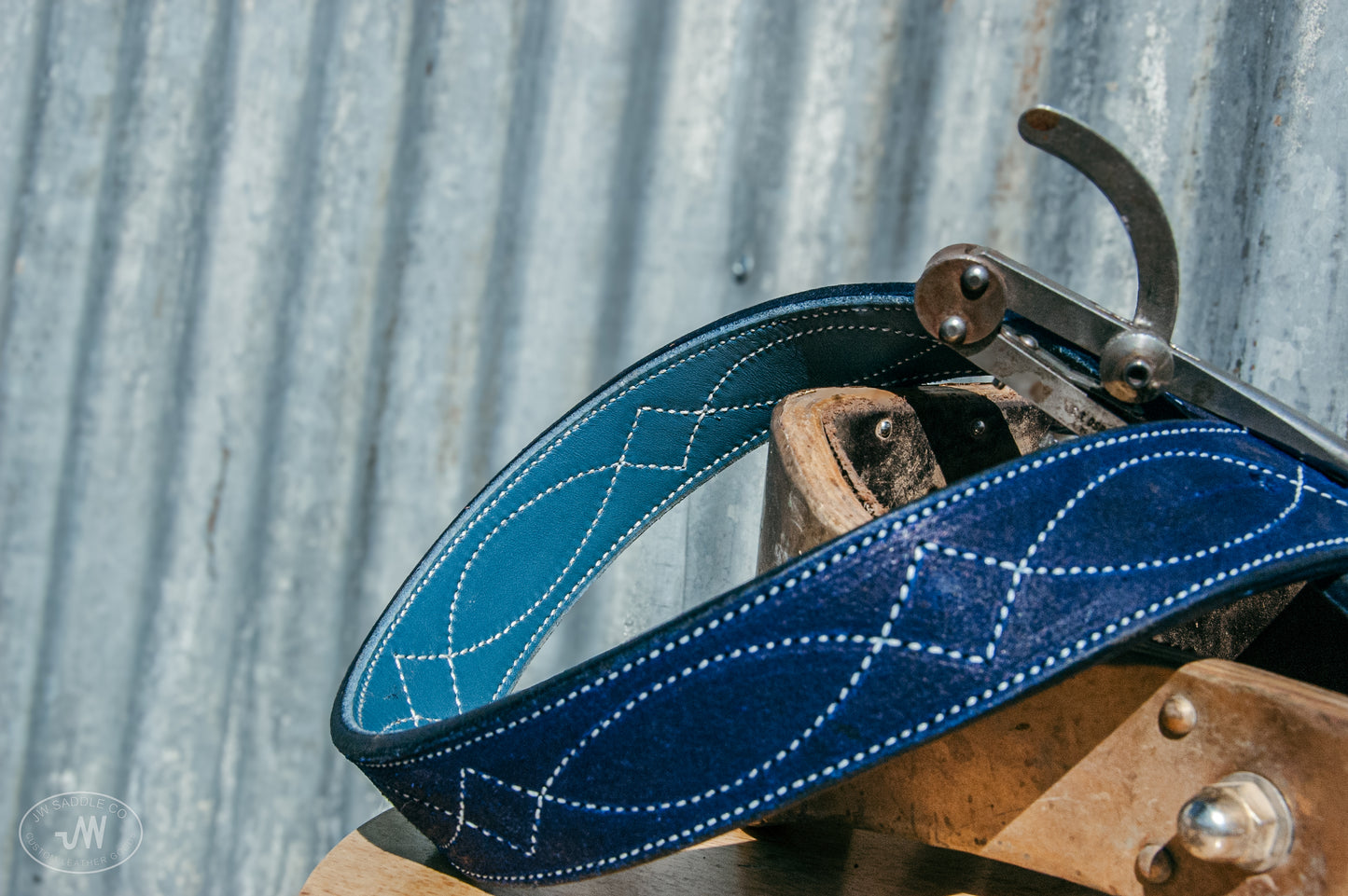 Blue Dye Harness Belt 29"