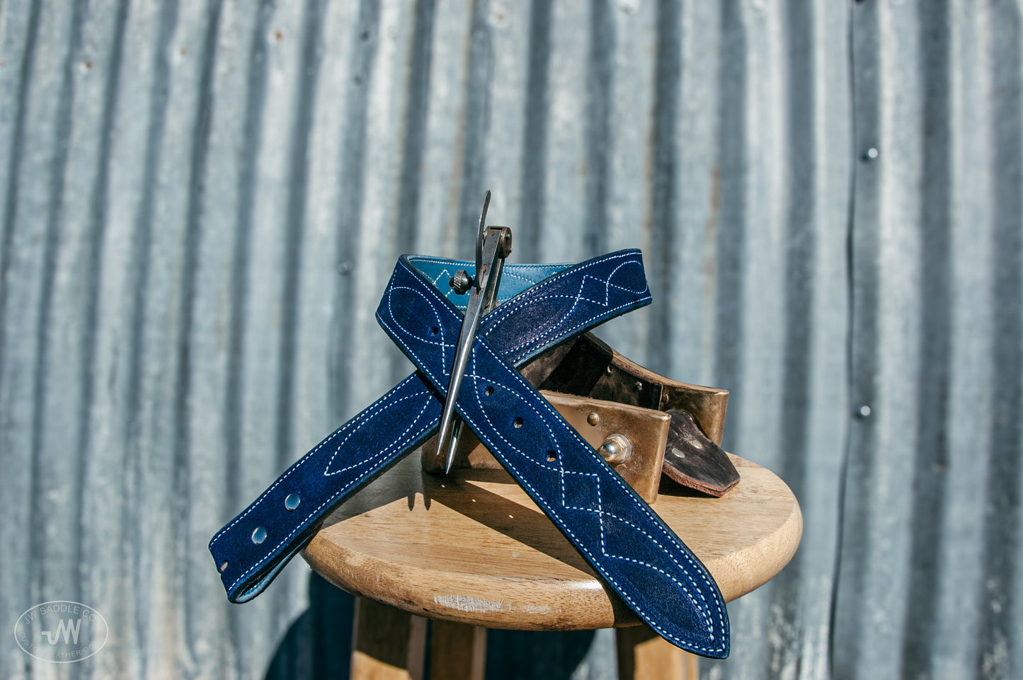 Blue Dye Harness Belt 29"