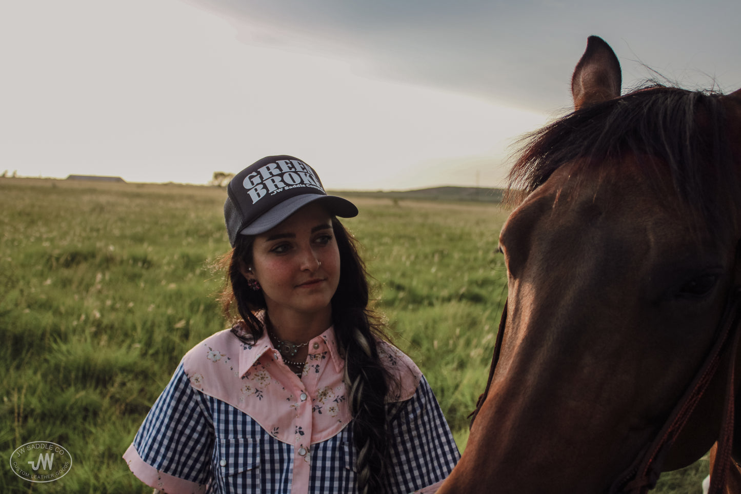 Green Brooke Cap- Navy