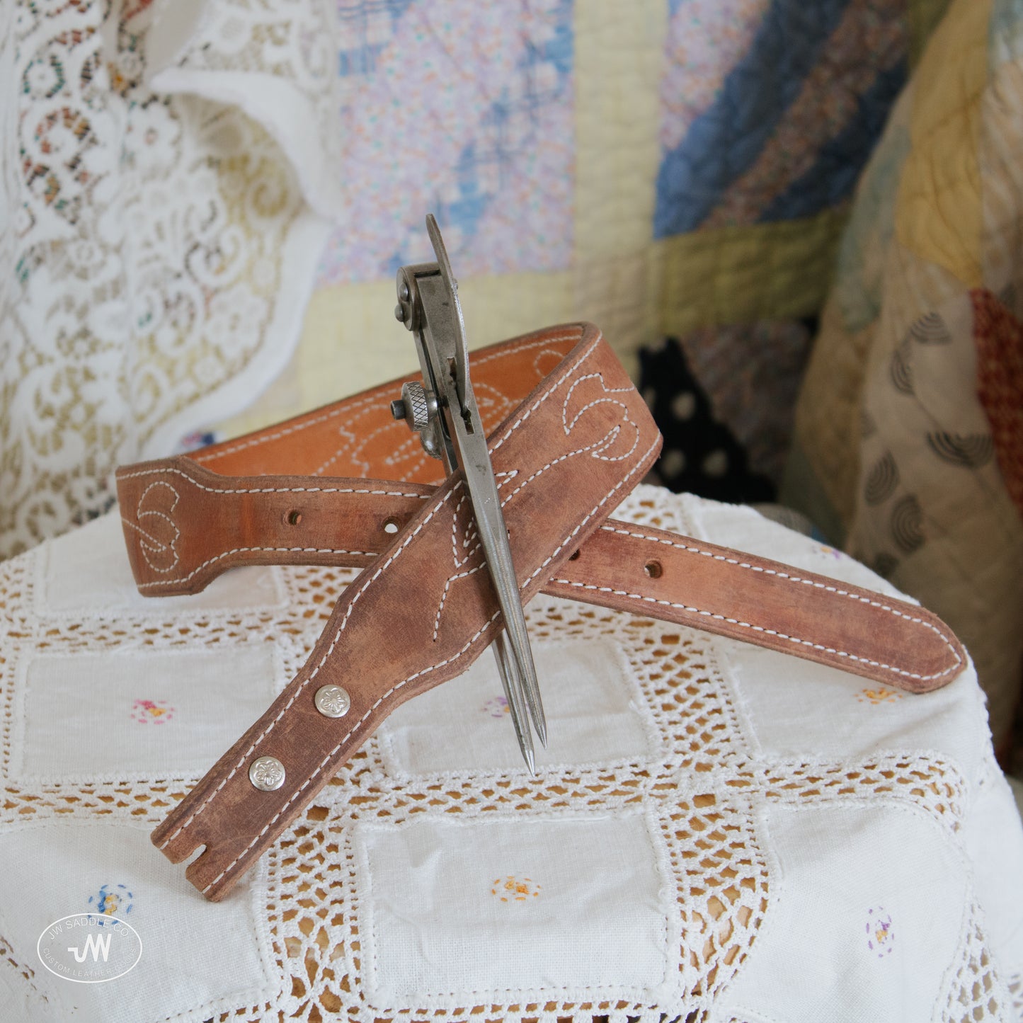 Harness Tulip Stitched Tapered Belt 25.5"