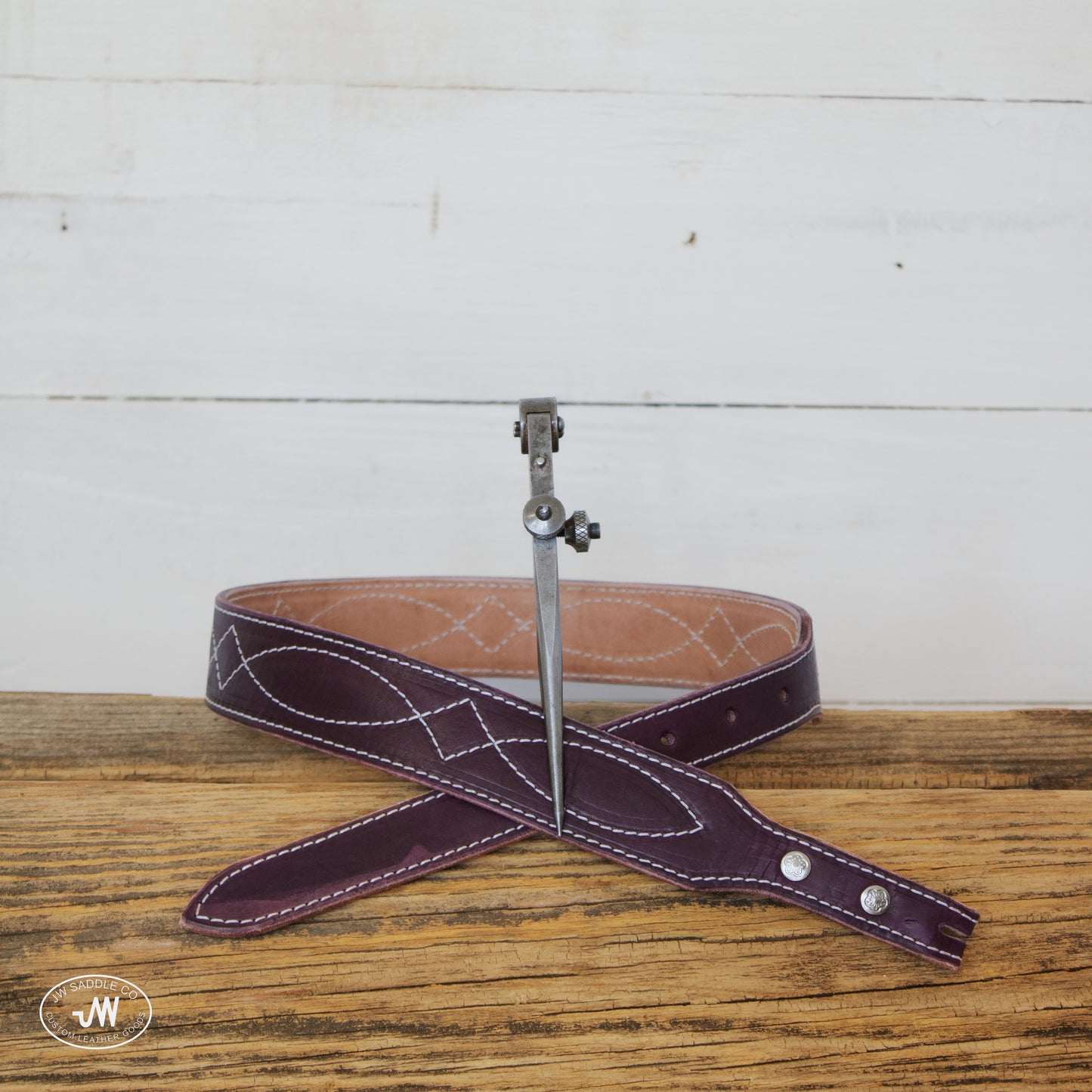 Purple Gunslinger Tapered Belt 30"