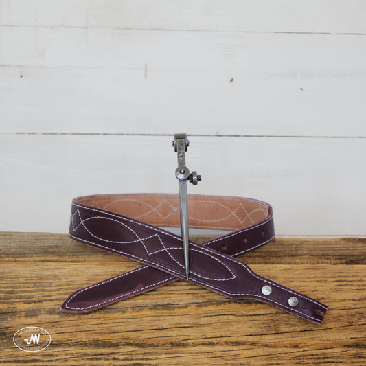 Purple Gunslinger Tapered Belt 30"