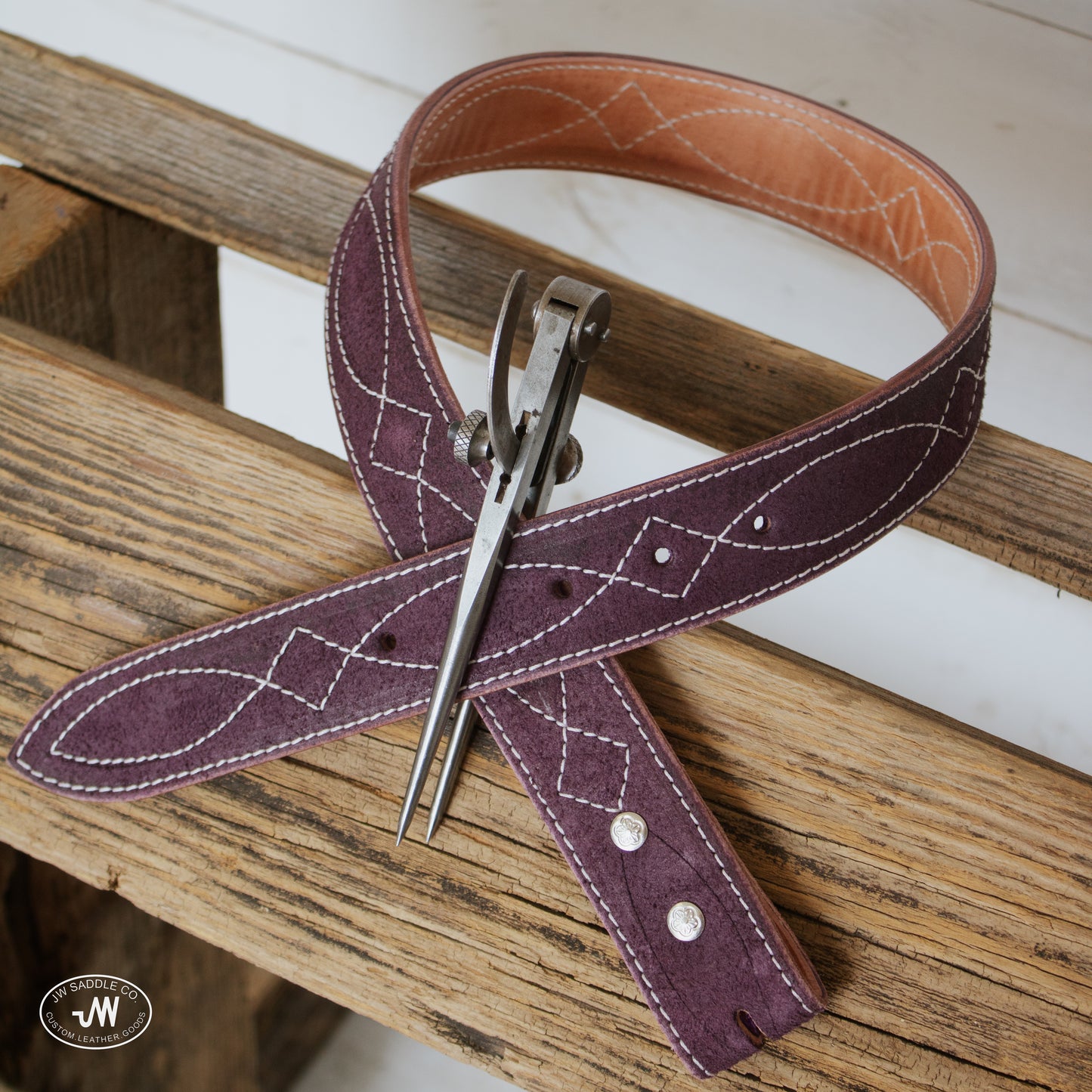 Rouhout Purple Gunslinger Belt 28"