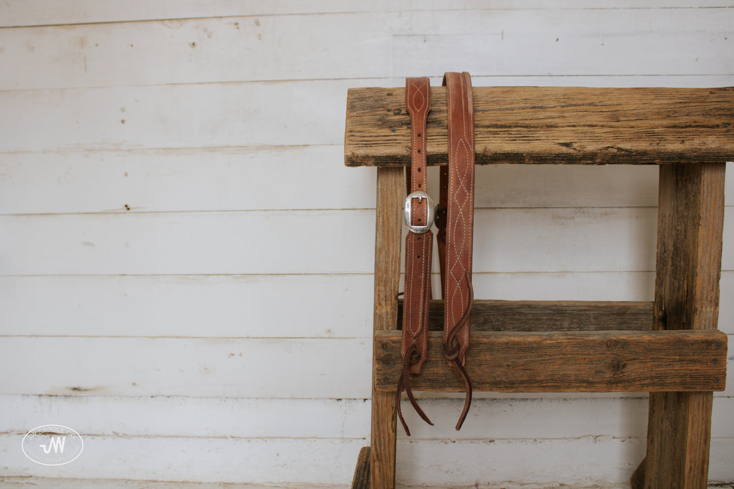 Stitched Harness Slit Ear Headstall