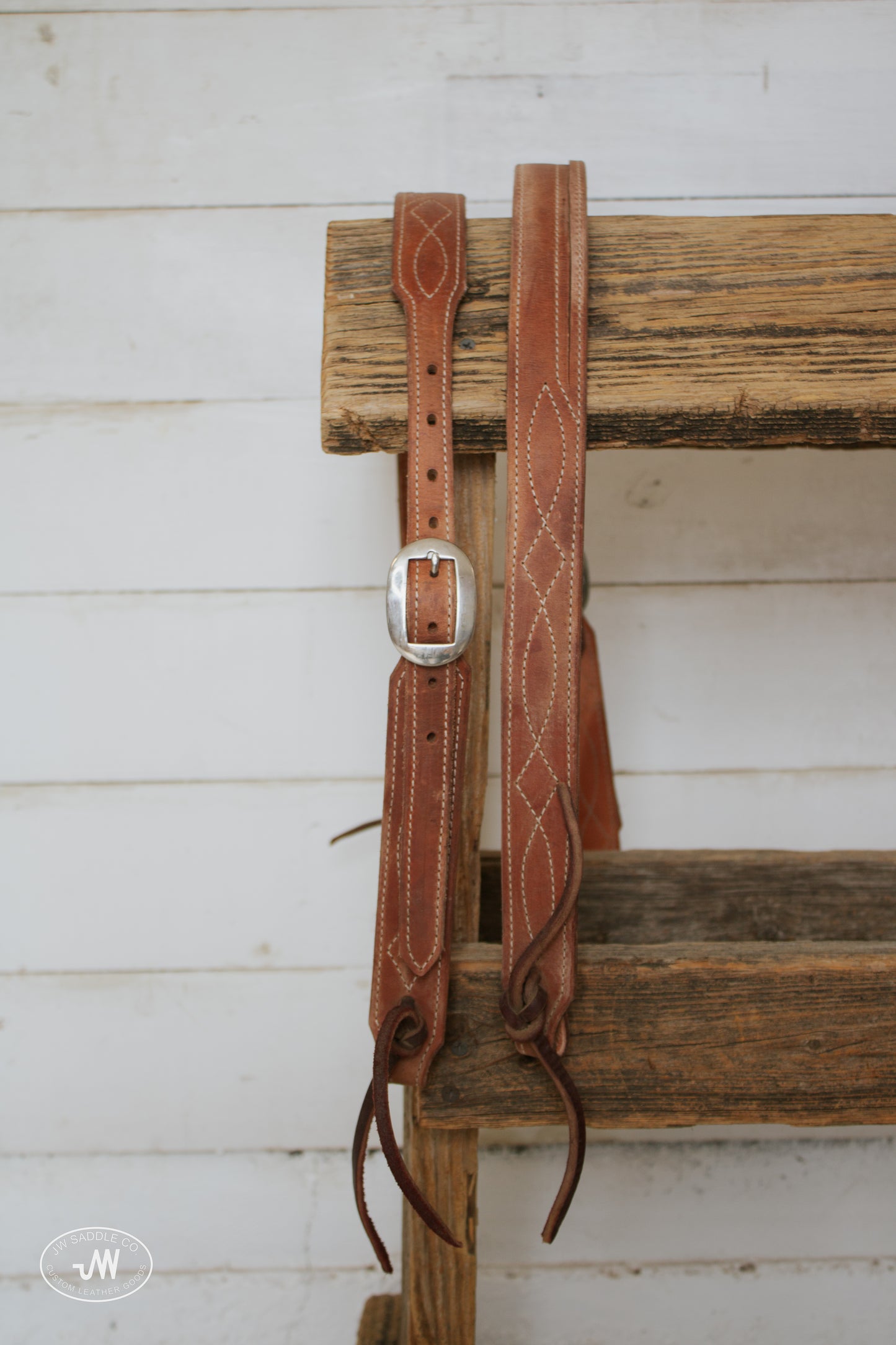 Stitched Harness Slit Ear Headstall