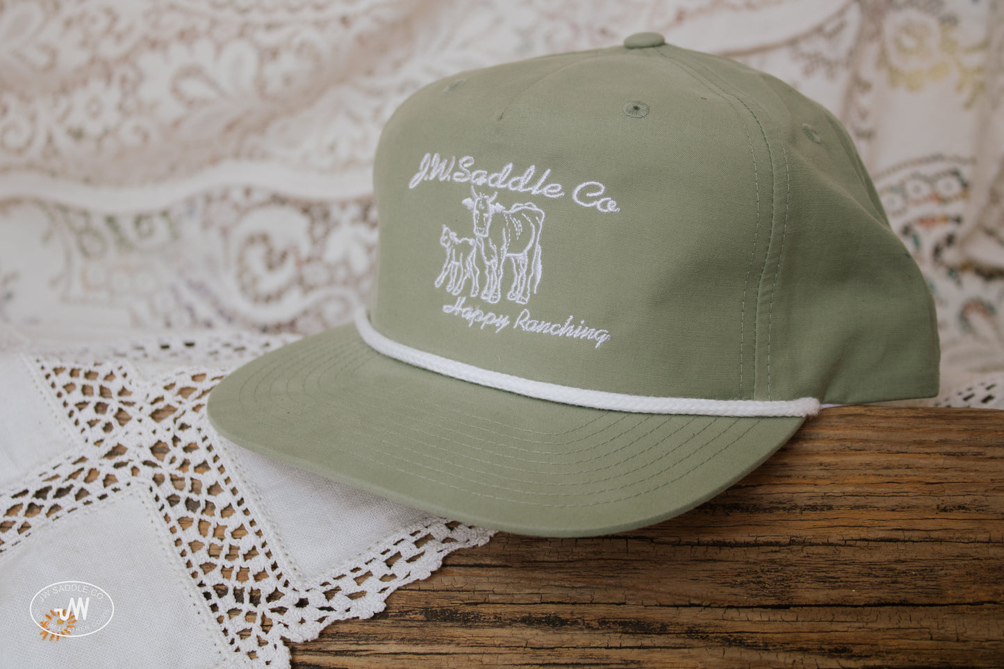 Sage Green Rope Cap