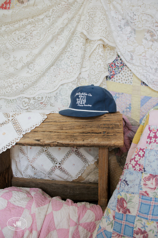 Navy Blue Rope Cap