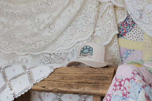 Tan Cluster Trucker Cap
