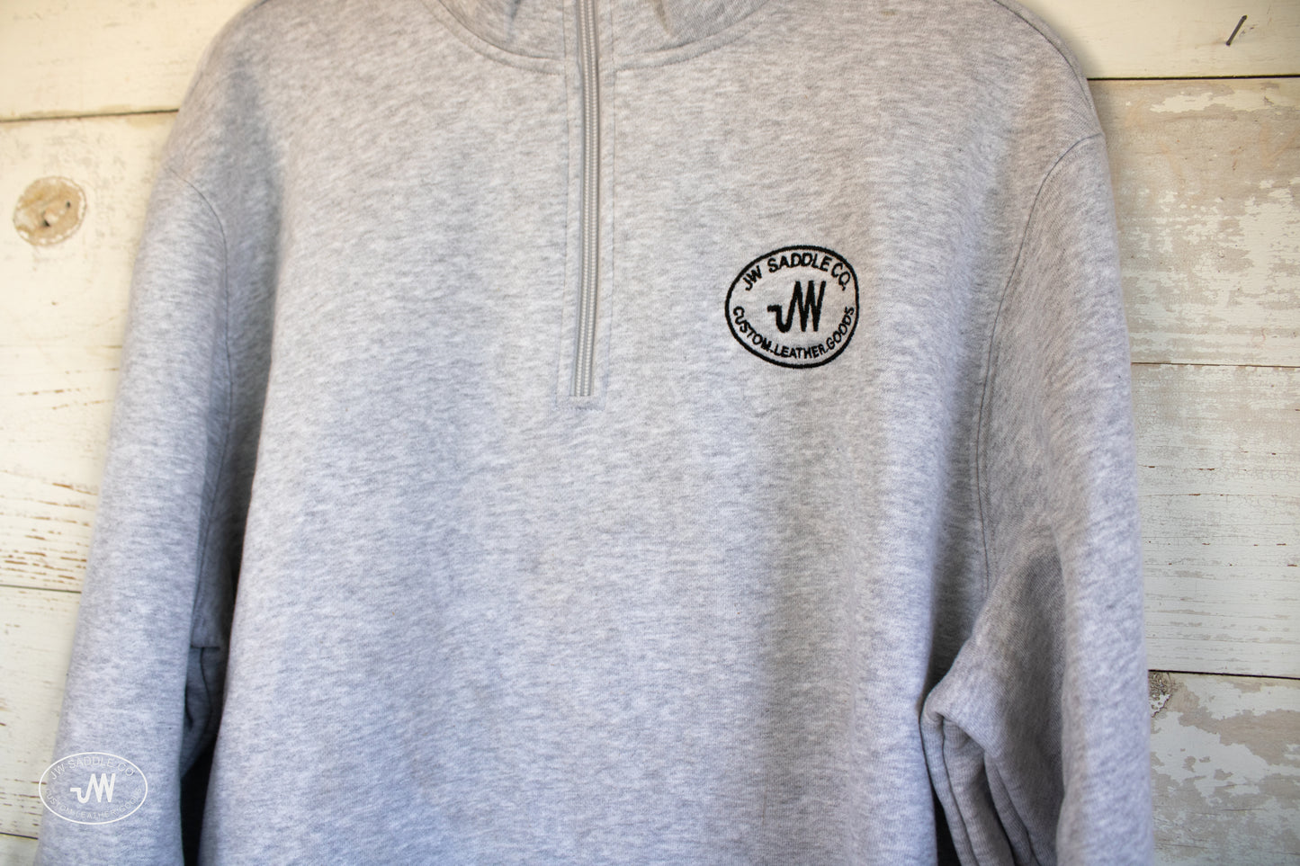 Grey JW Quarter Zip Pullover