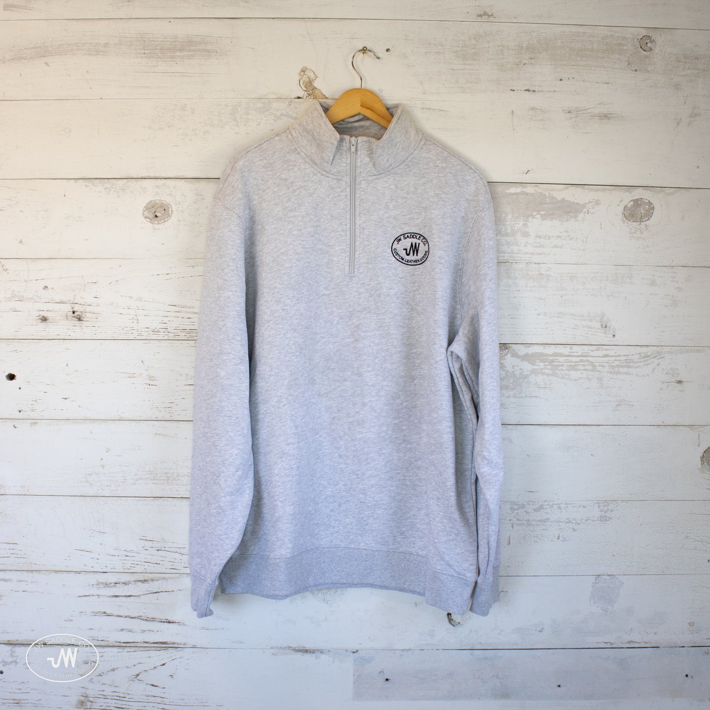 Grey JW Quarter Zip Pullover