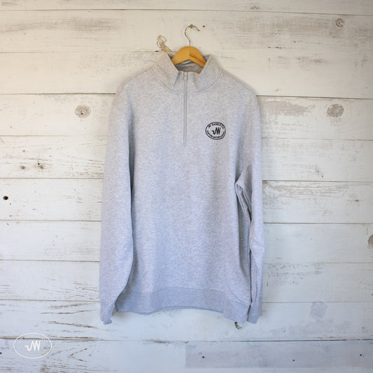 Grey JW Quarter Zip Pullover
